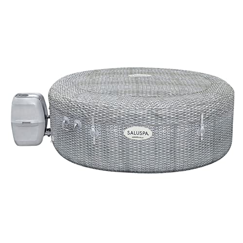 Bestway Honolulu SaluSpa 2-6 Person Inflatable Round Outdoor Hot Tub Spa with 140 Soothing AirJets